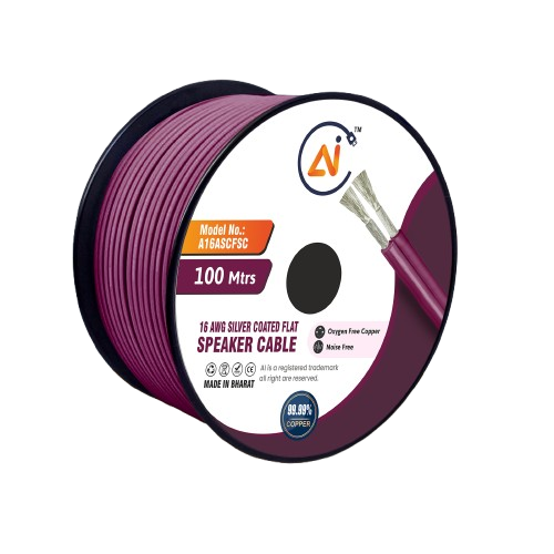 16AWG OFC Silver Coated Flat Speaker Cable
