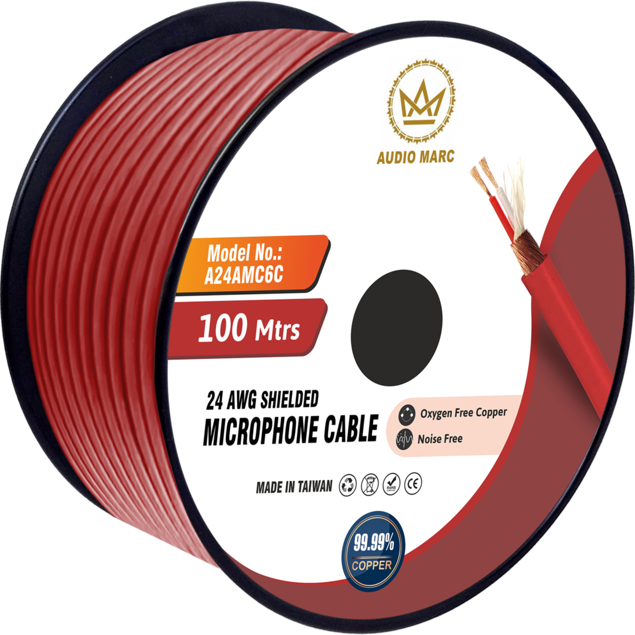 24AWG OFC Shielded Microphone Cable
